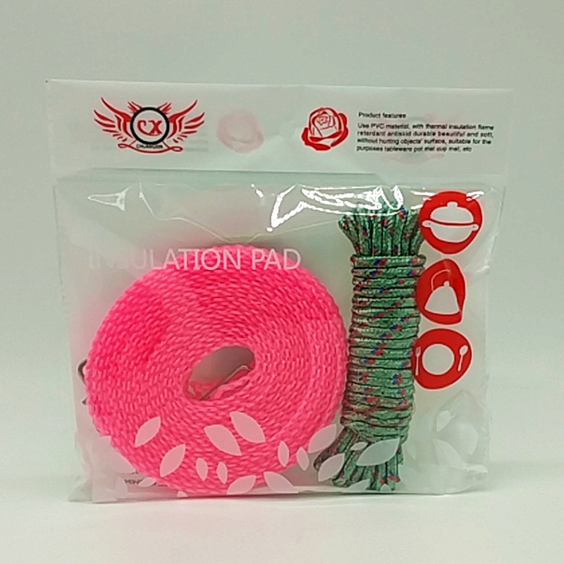 Sunshine Department Store bagged 5-meter anti-slip and windproof clothes drying rope, fence-style clothes drying rope, quilt drying rope, woven rope details Picture
