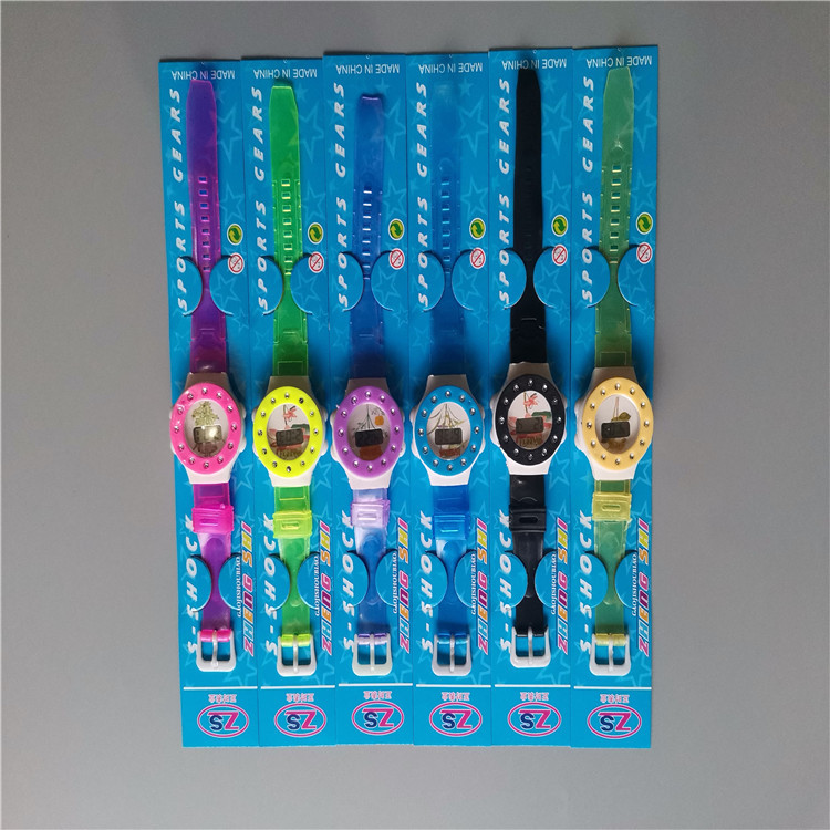 New children's cartoon round plastic electronic watches in the store, wechat business traffic diversion, transparent watches, factory direct sales details Picture