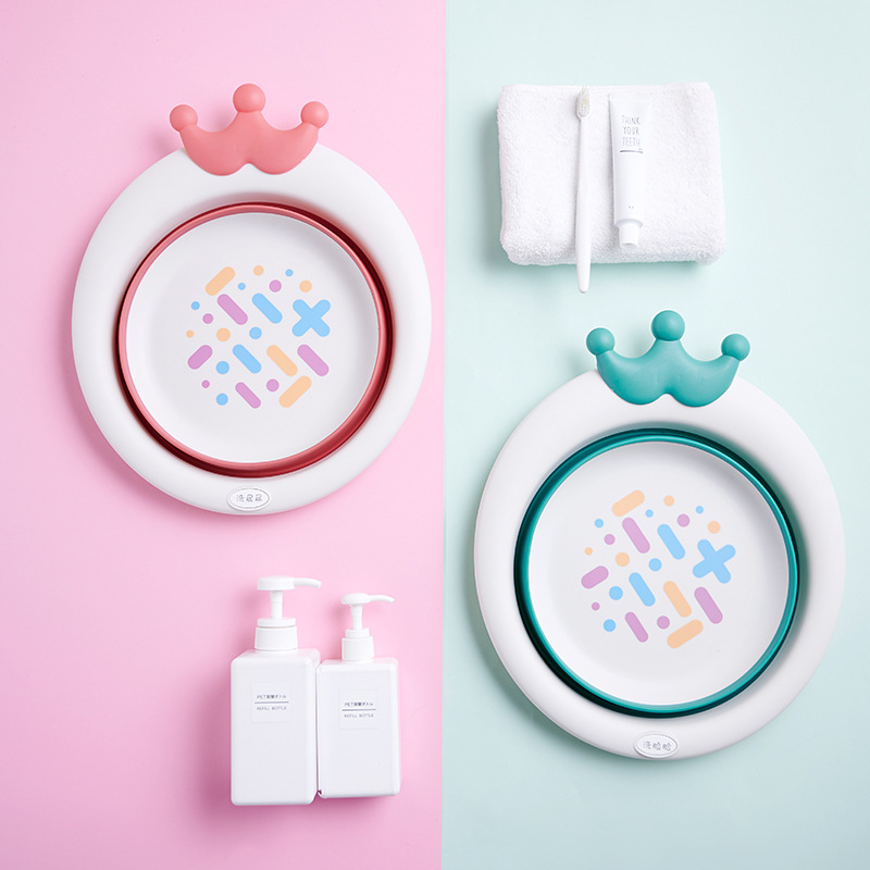 Newborn baby products, foldable washbasin for washing bottoms, cartoon household products for babies and children, cross-border special supply Application Scenario