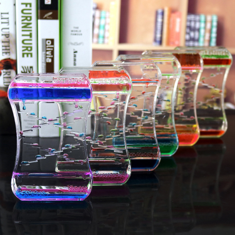 Creative slide, oil drain, hourglass, toy, oil drip, slide, student gift, festival gift wholesale Specification drawing