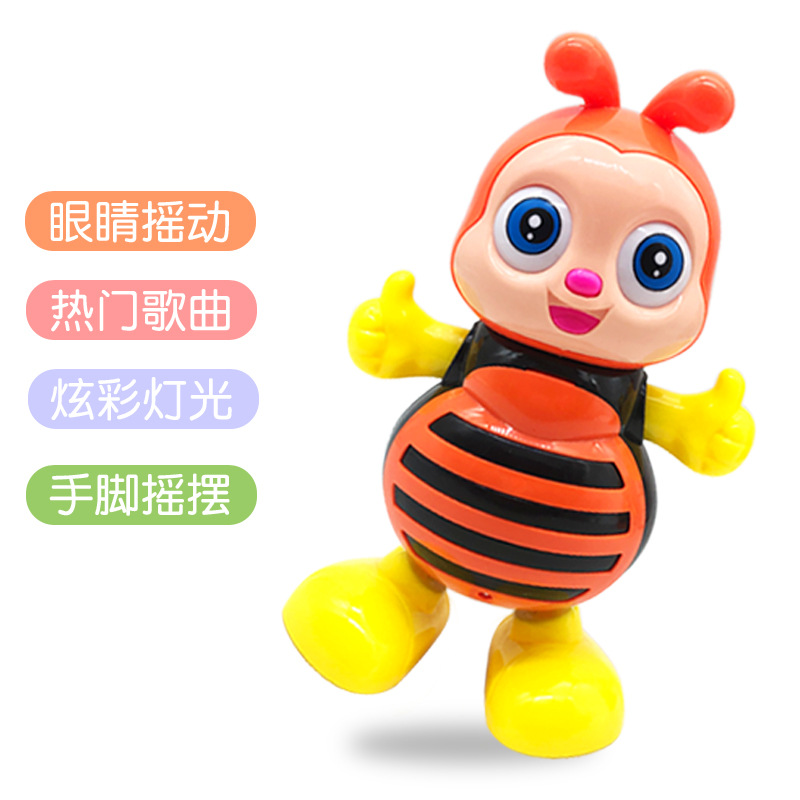 New electric music, light, dancing, little bee, dancing robot toys, street stall toys wholesale supply Application Scenario