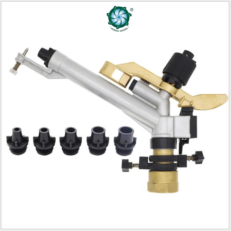 360° Large spray gun, 1.5-inch agricultural sprinkler head for irrigation and dust suppression in farmland, factory direct sales Item Picture