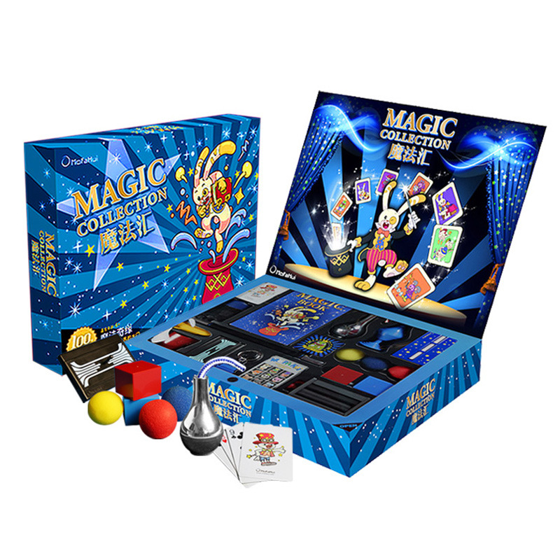 The Magic Hub Gift Box Set gathers a full set of toys and gifts for children's close-up magic props and stage performances full figure