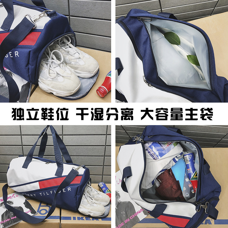 Fitness bag, couple's casual sports bag, dry and wet separation training yoga bag, lightweight single-shoulder crossbody luggage backpack Application Scenario