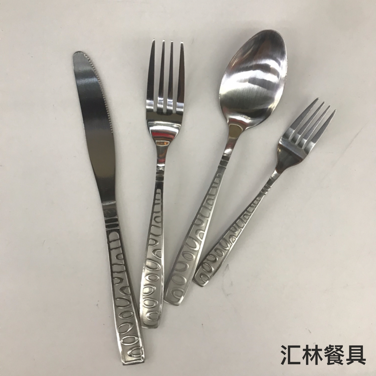 410 Stainless steel western tableware small head Sandblasting Series F table knife, fork, spoon, tea fork, spoon