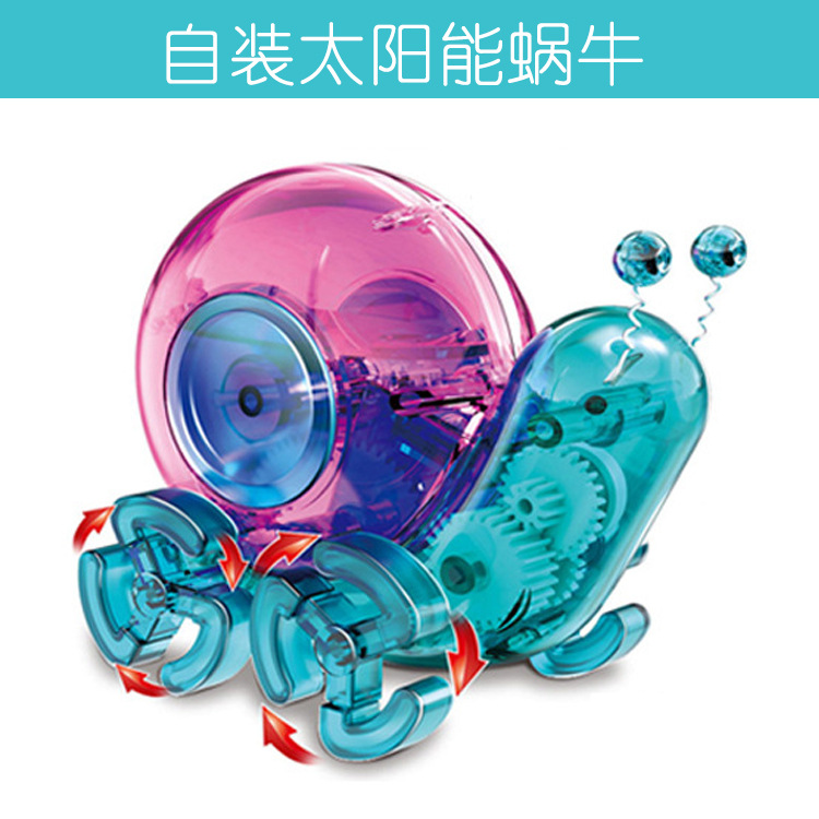 Cross-border new products DIY solar energy high-tech production invention scientific experiment Intelligent robot intelligence toy details Picture