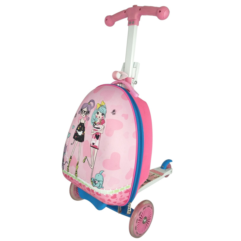 【 Luggage Scooters 】 Skateboard suitcases, scooters, luggage scooters, travel trolley cases, students Item Picture