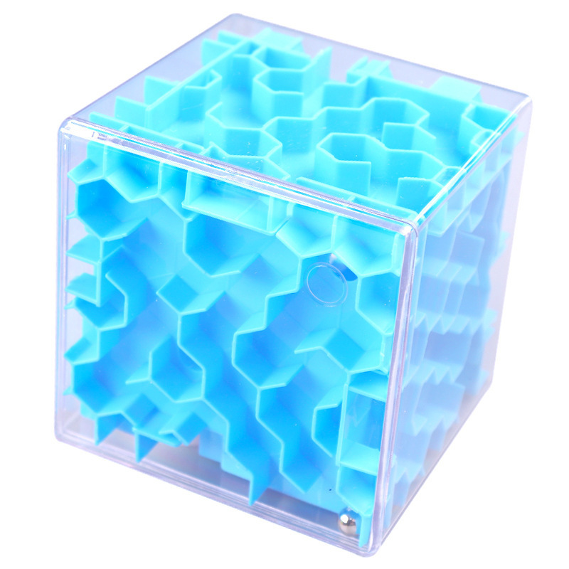 Maze Rubik's Cube, an intellectual children's toy, a six-sided walking ball puzzle, transparent balance walking ball 3D stereoscopic maze Rubik's Cube Specification drawing