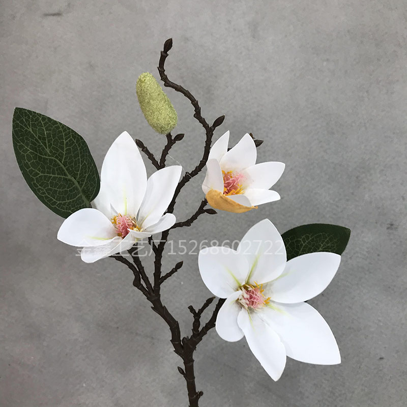3D打印玉兰花EVA仿真花过胶万代兰婚庆装饰花家居插花