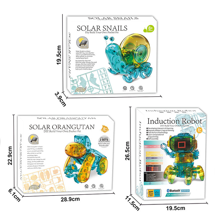 Cross-border new products DIY solar energy high-tech production invention scientific experiment Intelligent robot intelligence toy Application Scenario