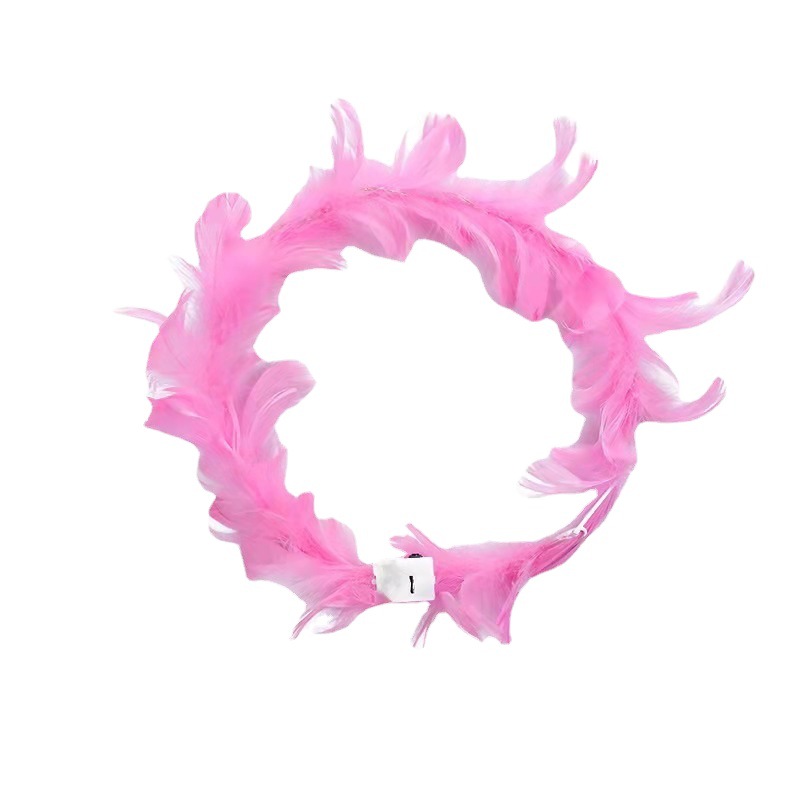 New luminous angel feather headwear, fairy goose feather flower, global travel, scenic spots, bars, street stalls, small gift manufacturer Item Picture
