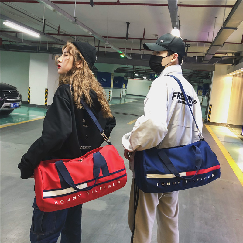 Fitness bag, couple's casual sports bag, dry and wet separation training yoga bag, lightweight single-shoulder crossbody luggage backpack details Picture