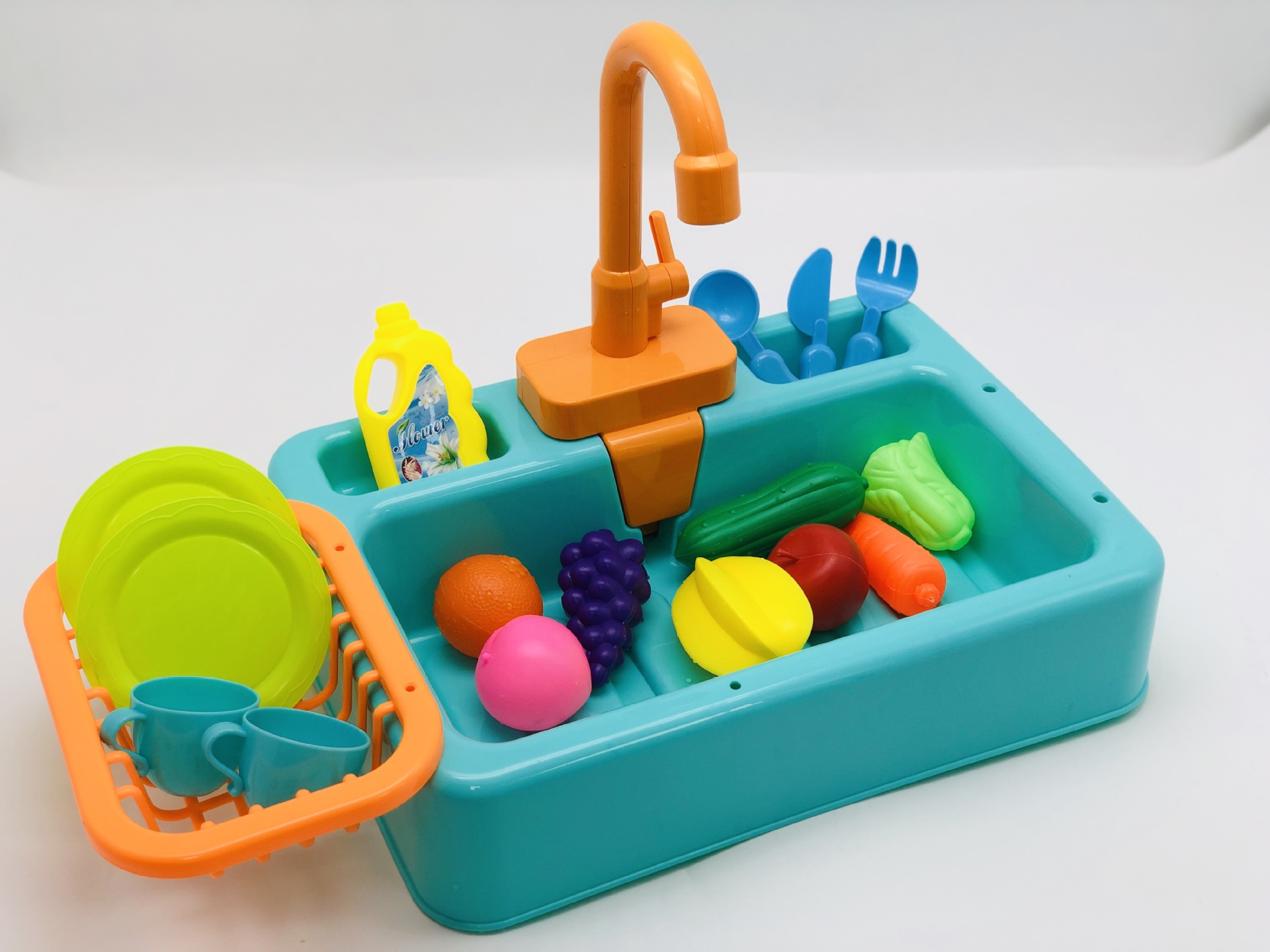Play house toys, kitchen utensils, electric dish sink, dishwasher without battery Application Scenario