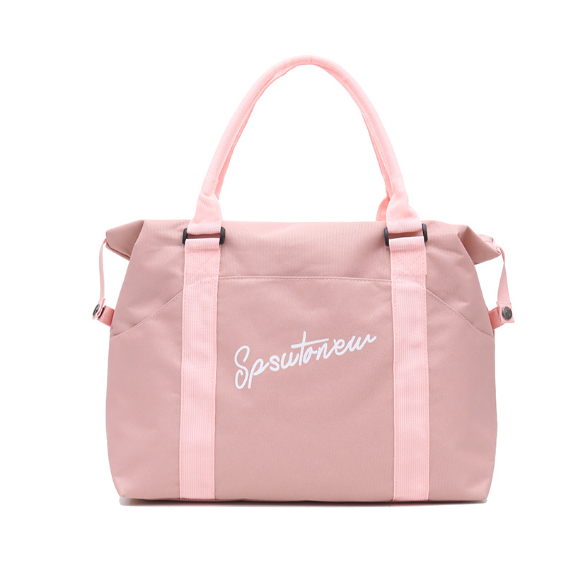 Net red travel bag female carrying large capacity lightweight duffel bag short backpack travel for business trip waiting for birth fitness bag