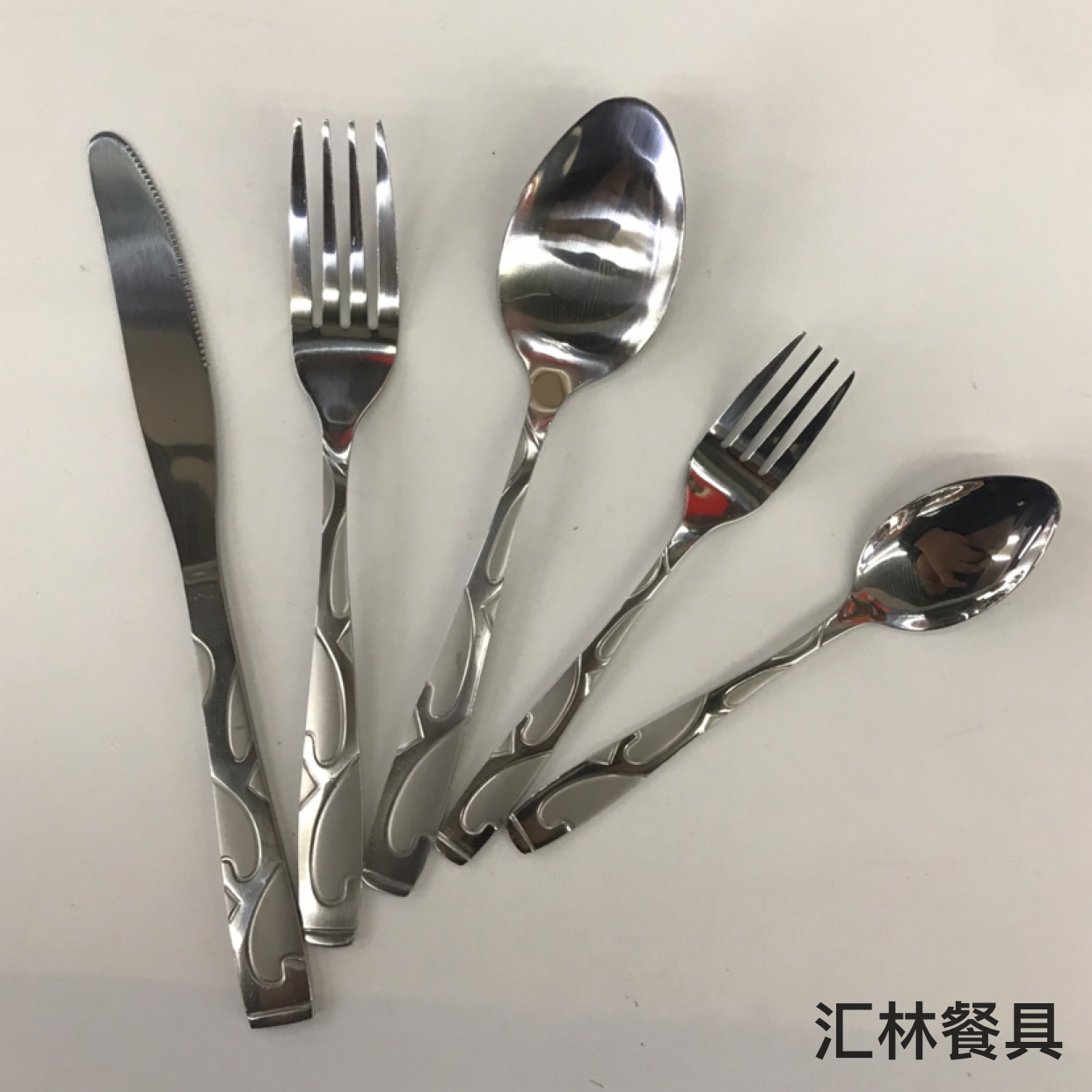 410 Stainless steel western tableware small head sandblasting series C table knife, fork, spoon, tea fork, spoon