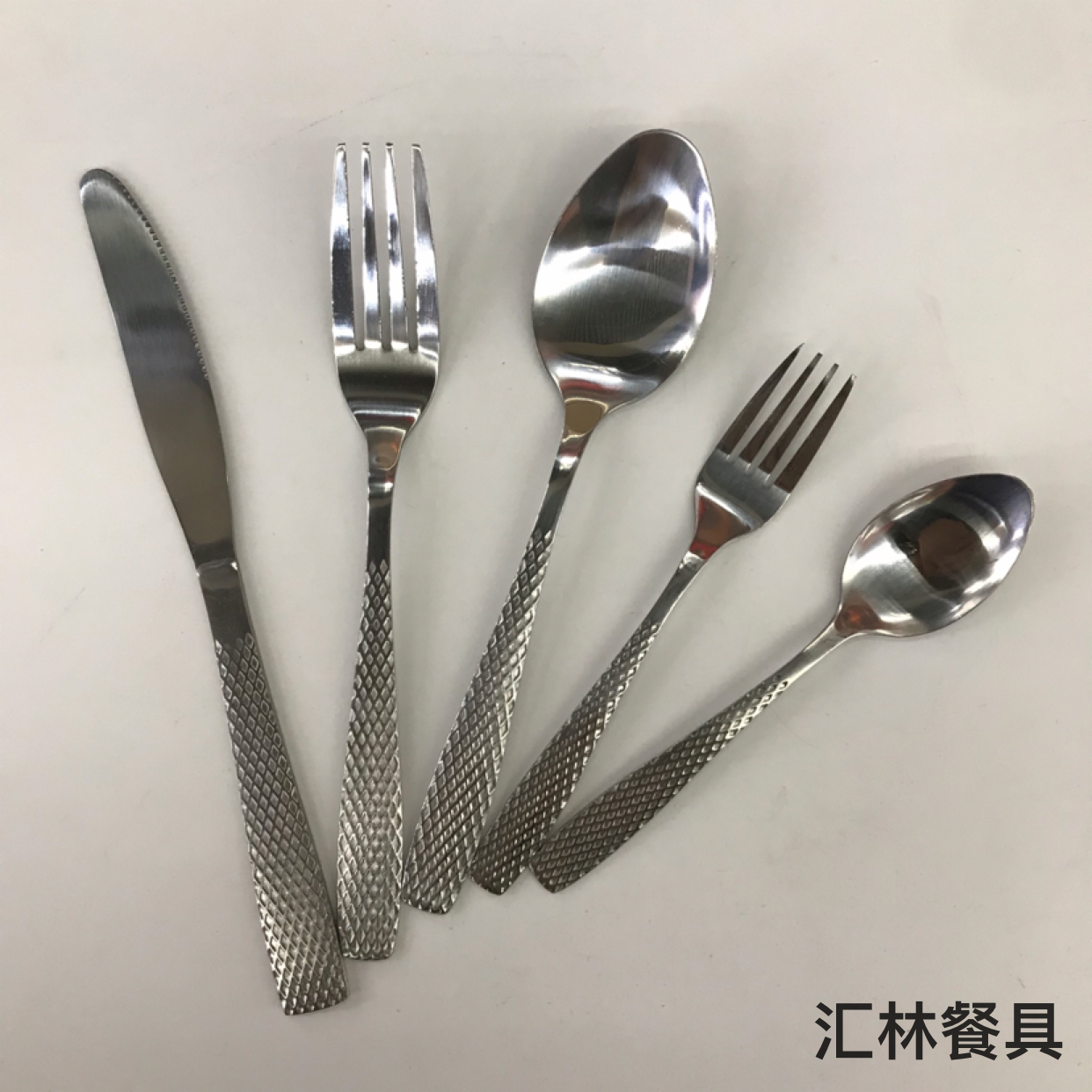 410 Stainless steel western tableware small head Sandblasted series L Table knife, fork, spoon, tea fork, spoon