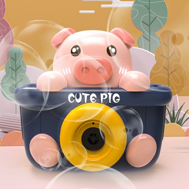 New cute pet bubble machine, little pig and rabbit camera, fully automatic, girlish bubble-blowing, summer bathroom water play toy Specification drawing
