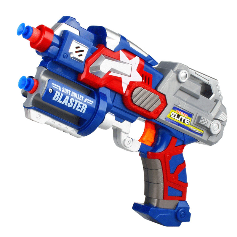 Children's soft bullet gun toy gun launcher, manual safety suction cup, shooting soft bullets, Amazon Item Picture