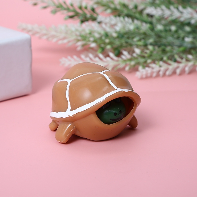 Novel and stress-relieving memory sand toy set: A little turtle with a spouting head to relieve stress, available from a lala Le toy manufacturer Specification drawing