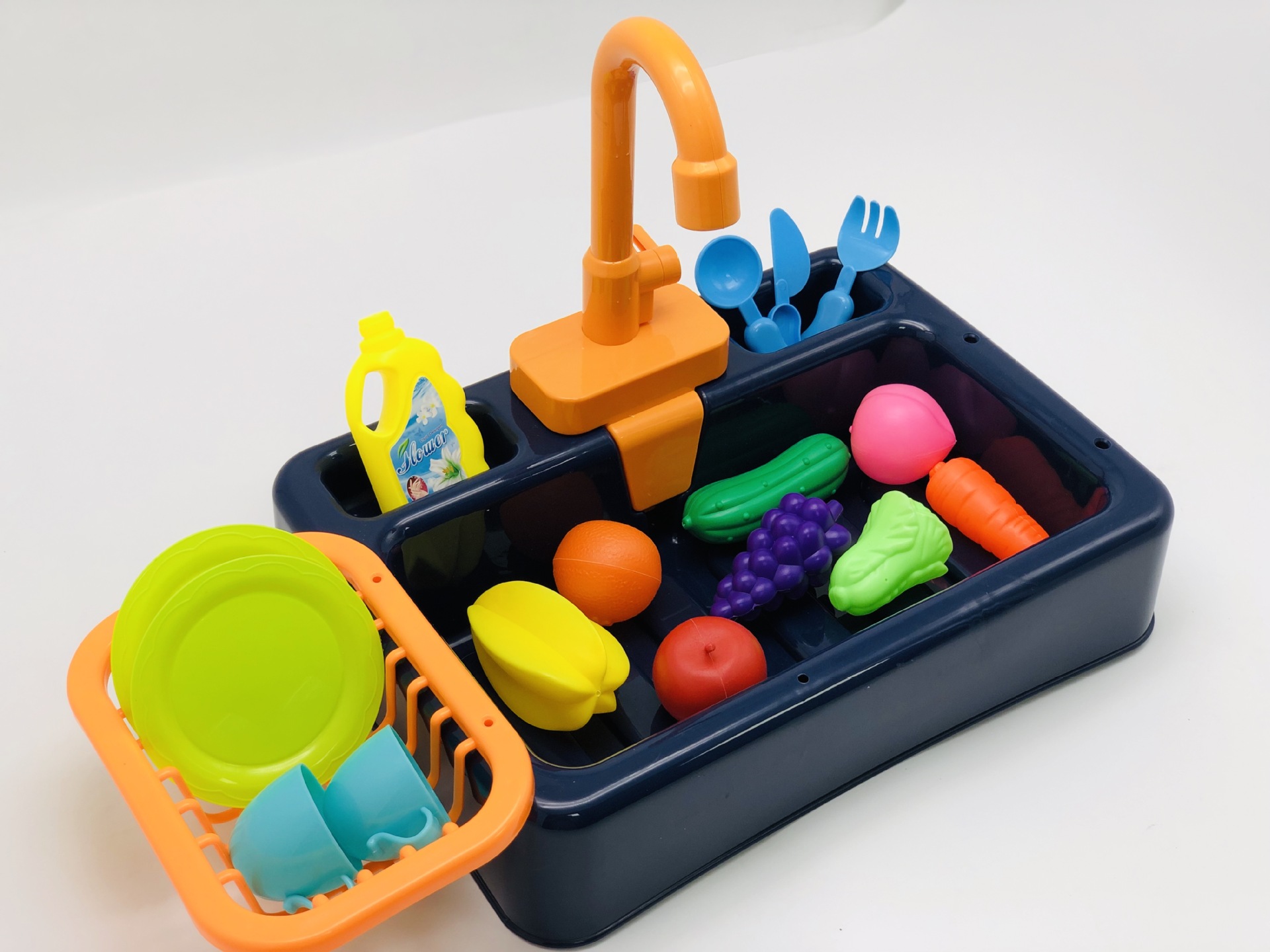 Play house toys, kitchen utensils, electric dish sink, dishwasher without battery Specification drawing
