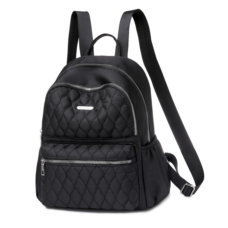 2020 nueva mochila nylon oxford tela bordada hilo mochila mujer lona casual mochila de viaje mochila escolar Item Picture