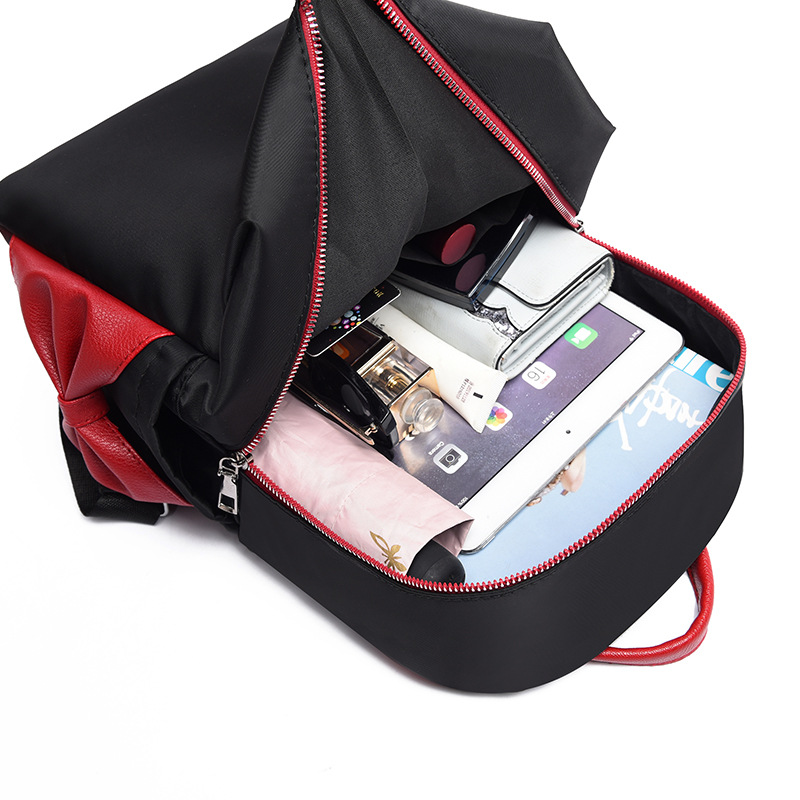 Oxford cloth backpack mujeres 2019 nuevo estilo coreano moda nylon impermeable mezcla de moda mujer lona mochila pequeña Item Picture