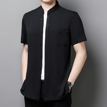 Men's 202 summer men's short sleeve T shirt middle-aged and young casual short sleeve T shirt tide