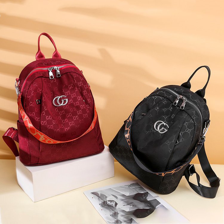 Korean style versatile and trendy women's bag 2021 New Oxford fabric backpack with large capacity, fresh travel student schoolbag Application Scenario