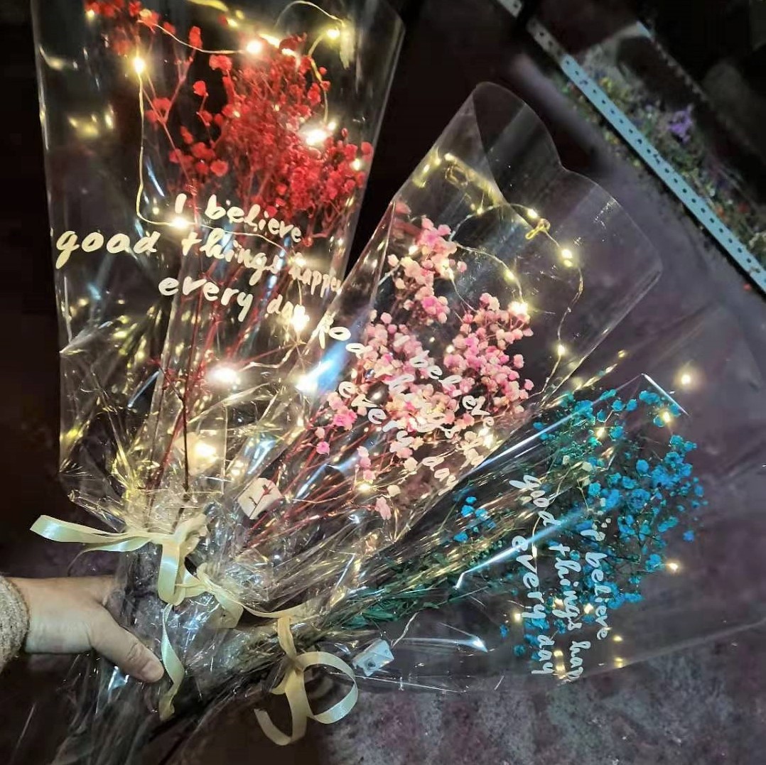 New best-selling dried flowers, shining stars, flower bouquets, mall store square event gifts, small flower bouquets, a must-have for setting up stalls full figure