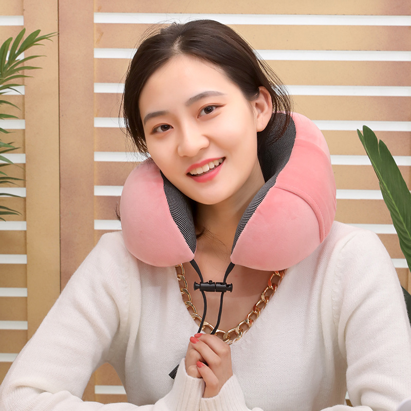 Memory Cotton U-shaped travel pillow Custom Slow rebound memory pillow Fashion neck neck pillow U-shaped pillow