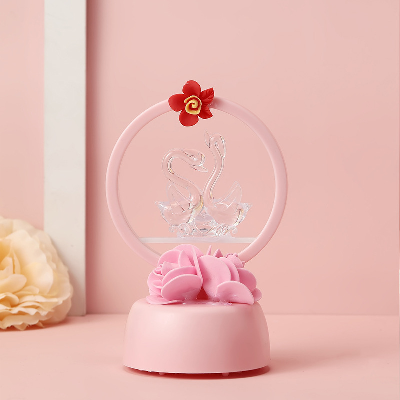 The new lighting fixtures and fill lights of the ins girls' heart are creative birthday gifts. The dormitory room is decorated with double swan star lights Application Scenario