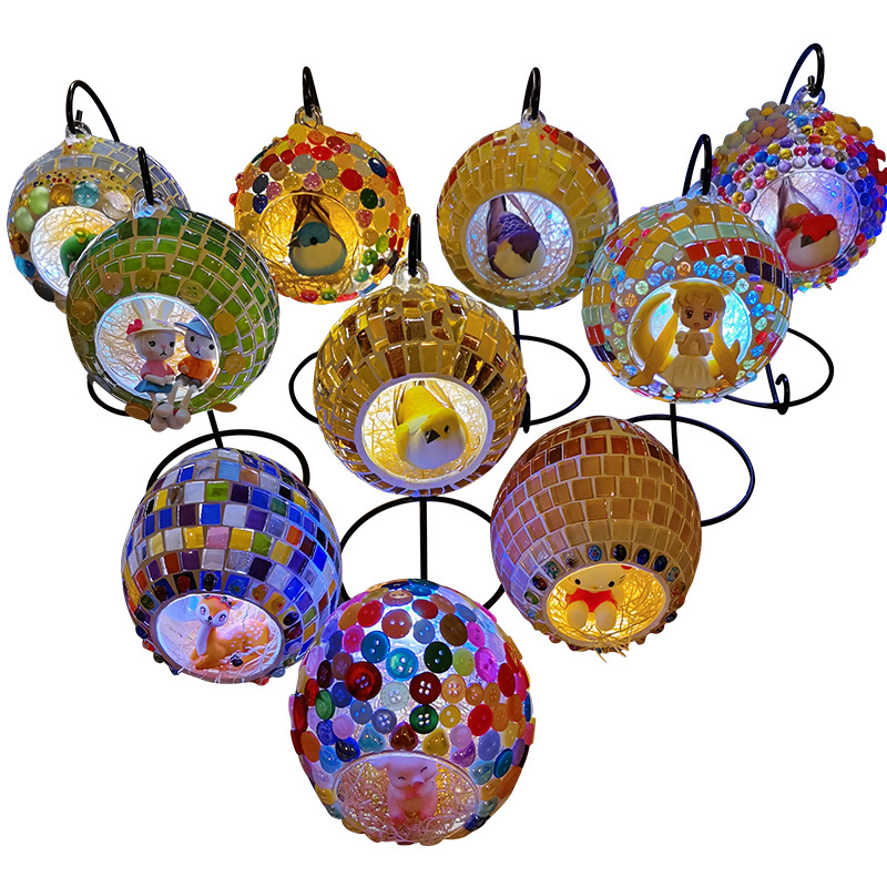 DIY hanging candlesticks, creative mosaics, handcrafted parent-child iron stands, microscopic glass vases, children's educational and hands-on activities Item Picture