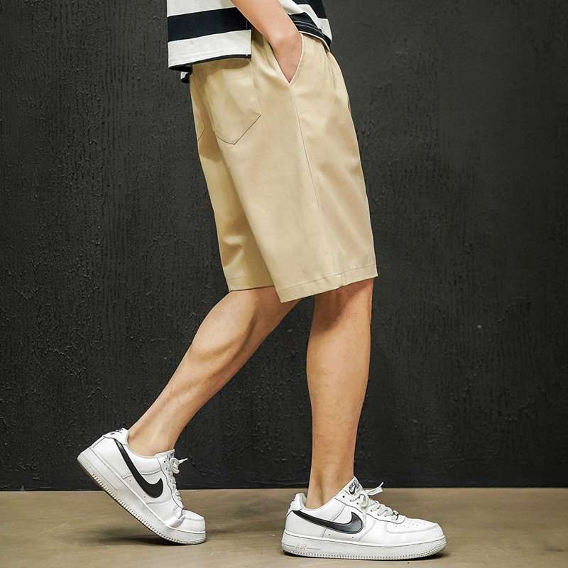 Summer 2021 new collection: Simple and casual men's capri cotton straight-leg shorts Application Scenario