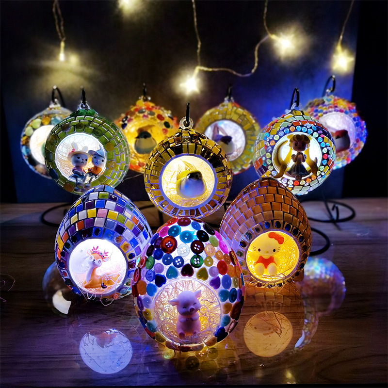 DIY hanging candlesticks, creative mosaics, handcrafted parent-child iron stands, microscopic glass vases, children's educational and hands-on activities details Picture