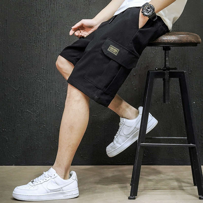 Summer 2021 new collection: Multi-pocket workwear shorts, men's capri shorts, casual, loose, large-sized men's shorts
