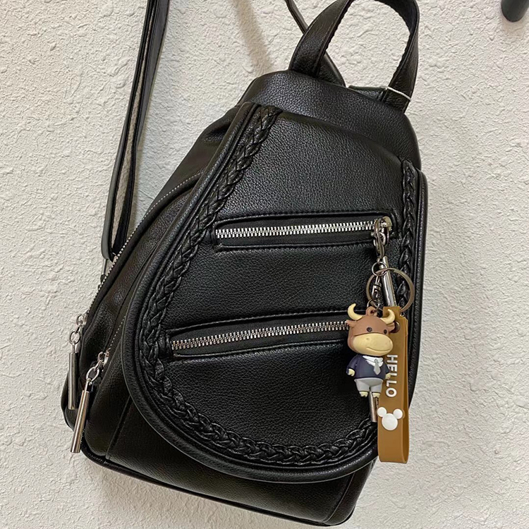 A tripod bag trend women bag 187 series women bag new backpack soft leather large capacity leisure backpack