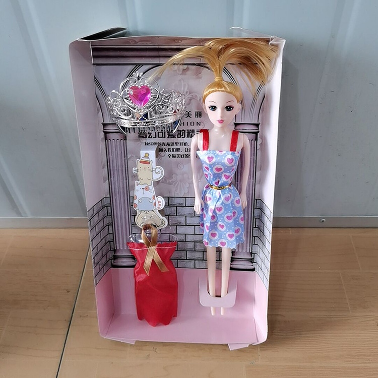 New Product 36-3 Solid body joint activity 11-inch doll toy Dress-up clothes Girl toy Headwear crown Item Picture