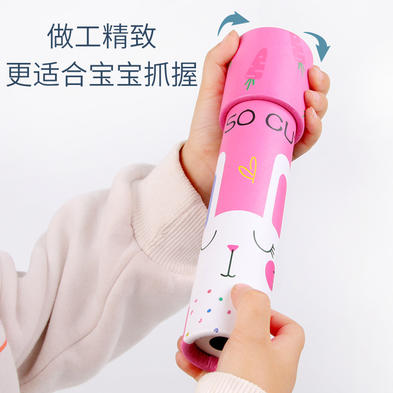 Customized variable-sized children's kaleidoscope, educational wooden rotating kaleidoscope, street stall cartoon toys, kindergarten Specification drawing