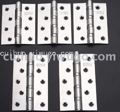 Wholesale stainless steel hinges, thickened stainless steel silent bearings, swing wooden door hinges, 4-5 inches Item Picture