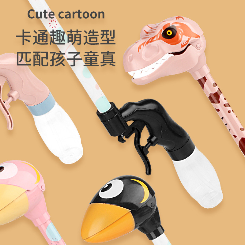 Creative dinosaur water gun toys, children's toys, press water spray toys, water guns, boys' outdoor summer toys details Picture