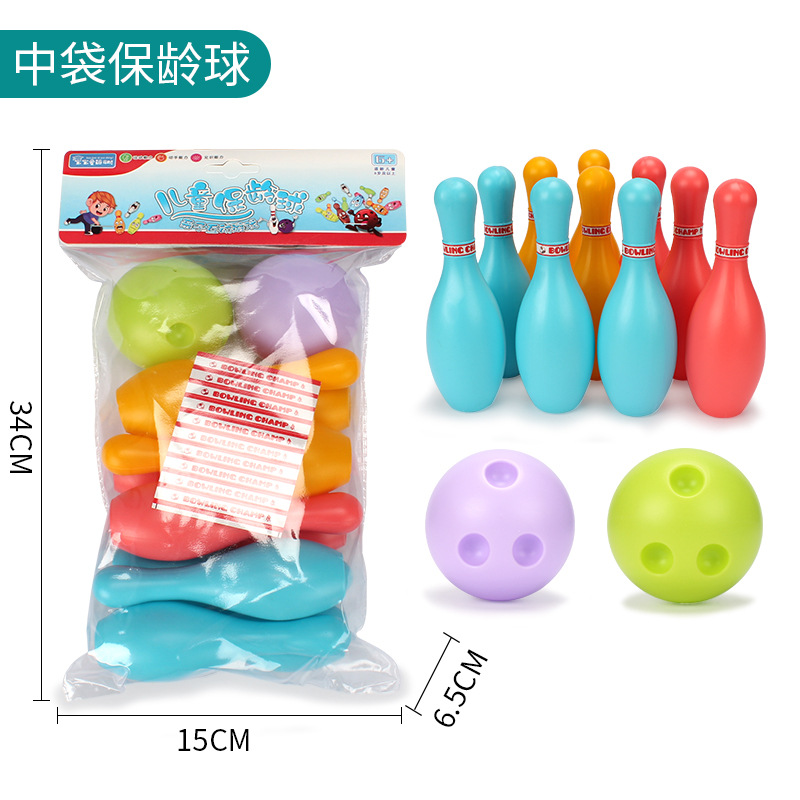 Cross-border bowling traditional toys, children's indoor sports toys, kindergarten gifts, bowling sets Specification drawing