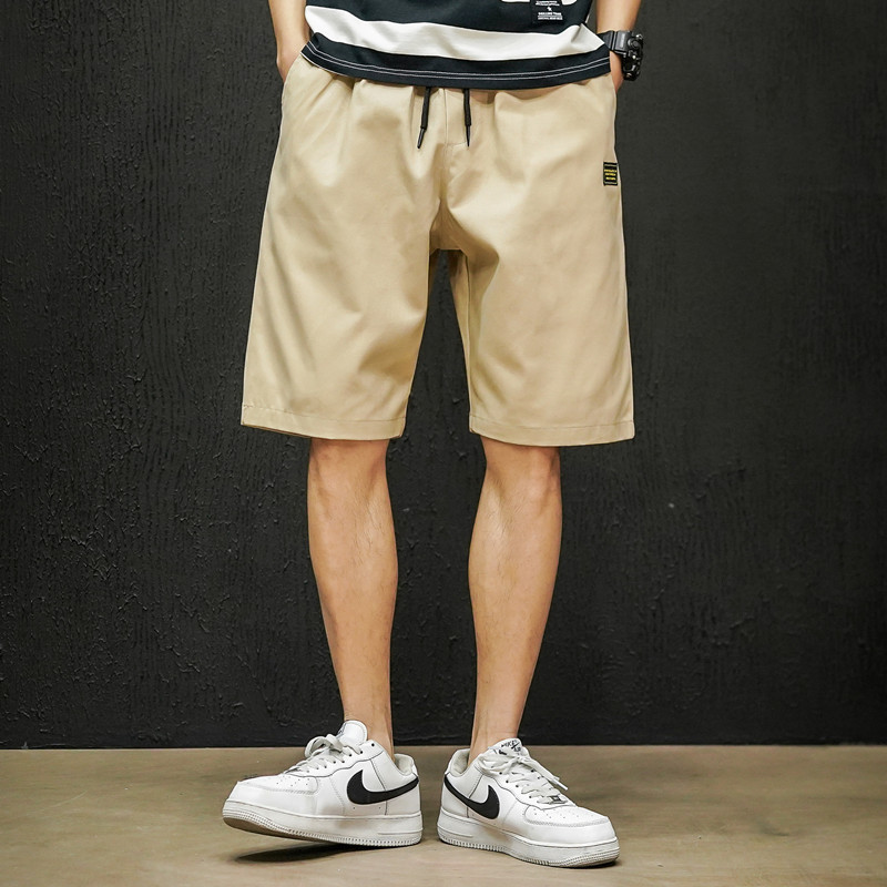 Summer 2021 new collection: Simple and casual men's capri cotton straight-leg shorts details Picture