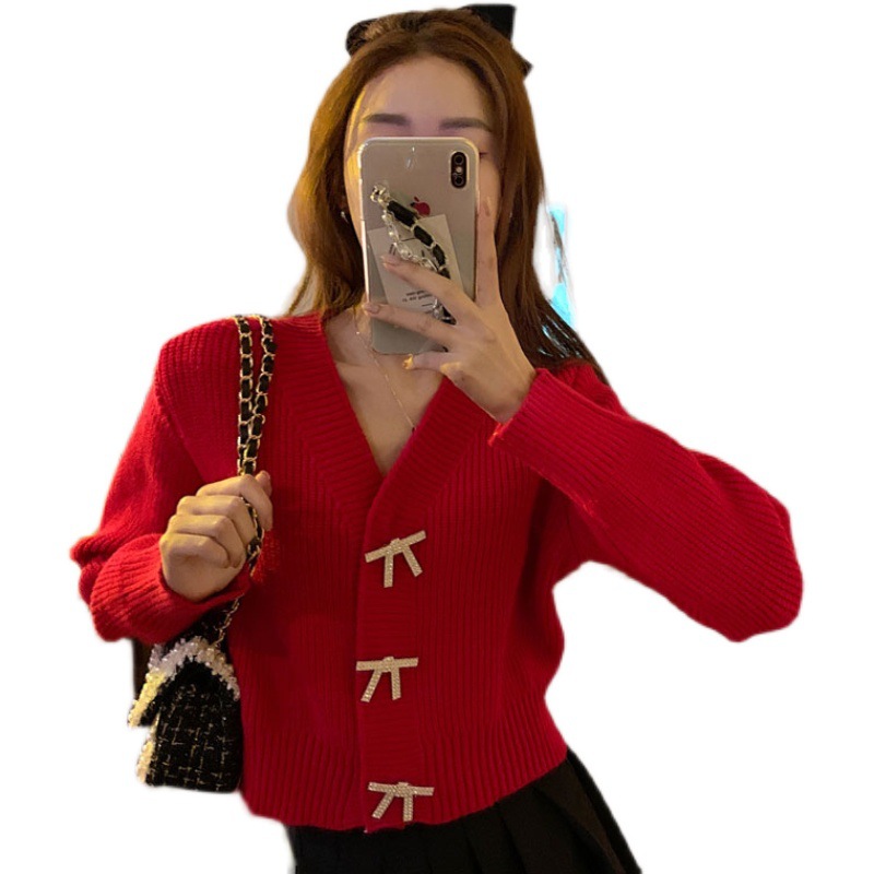 ملابس الربيع، 2021 جديدة من أزياء منفوخة باللون الأحمر Item Picture