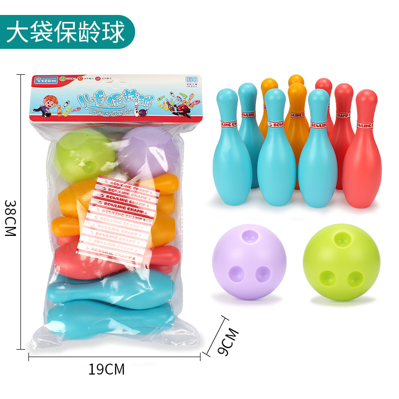Cross-border bowling traditional toys, children's indoor sports toys, kindergarten gifts, bowling sets details Picture