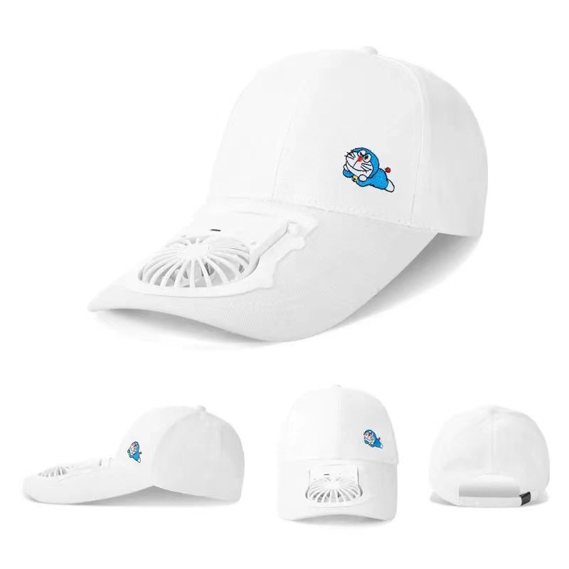 2022 Summer New outdoor sun hat with fan cap, USB charging, small fan, three-speed wind force for men and women details Picture