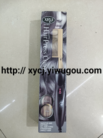 Cross border electric direct coil copper comb dry and wet straight hair comb Curly hair comb Fast heating multi-functional hair comb