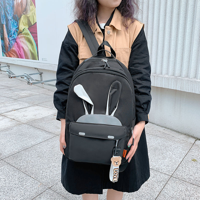 2020 nuevo estilo mochila para las mujeres versión coreana lindo estudiante casual mochila reflectante de gran capacidad versátil bolsa escolar para las mujeres details Picture