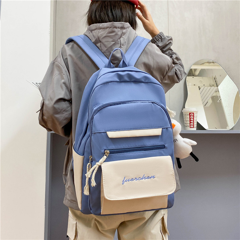 中学生书包女韩版森系高中小学生双肩包大容量初中生日系ins男女