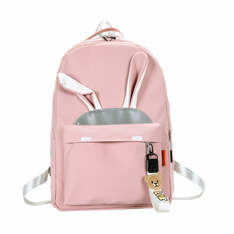 2020 nuevo estilo mochila para las mujeres versión coreana lindo estudiante casual mochila reflectante de gran capacidad versátil bolsa escolar para las mujeres Item Picture