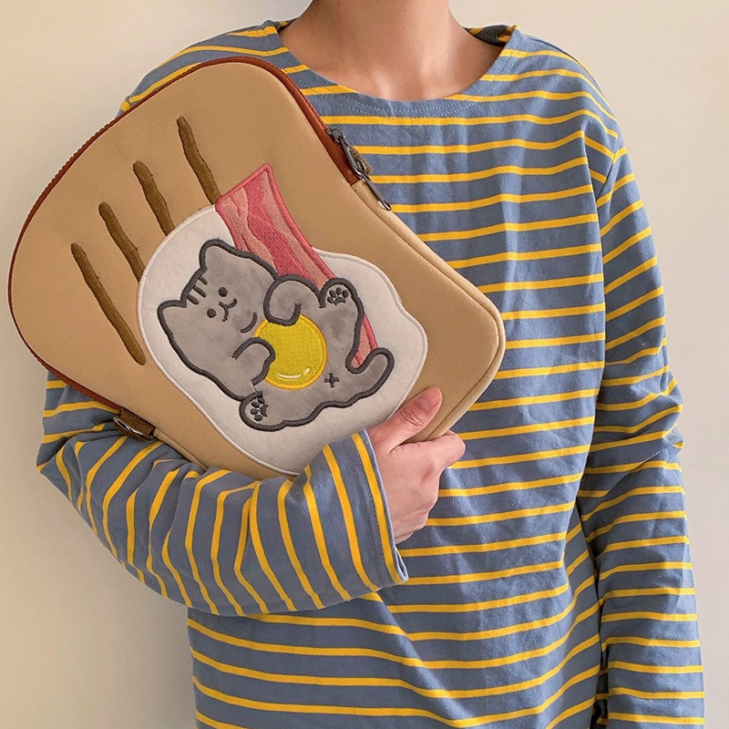 日韩ins风可爱2021新款电脑包11寸平板ipad内胆包防弯收纳保护包